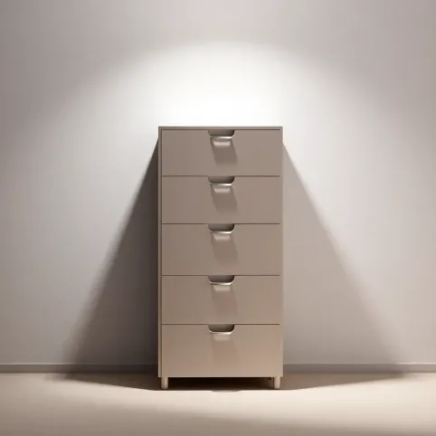 Regał z szufladami wysoki