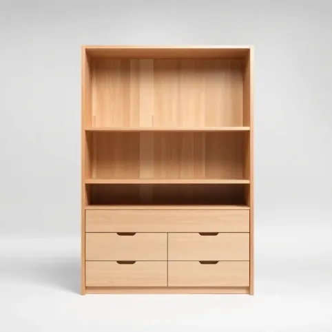 Regał zamykany z szufladami