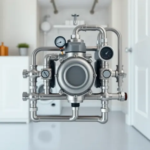 Rozdzielacz ogrzewania podłogowego z pompą