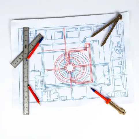 Rysowanie pętli ogrzewania podłogowego