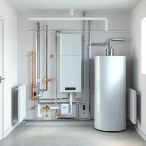 schemat instalacji co i cwu w domu jednorodzinnym