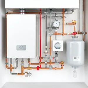 schemat instalacji co i cwu z kotła gazowego jednofunkcyjnego