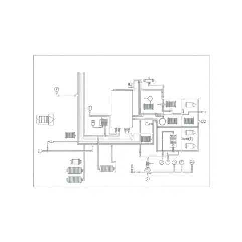 Schemat instalacji co w bloku mieszkalnym