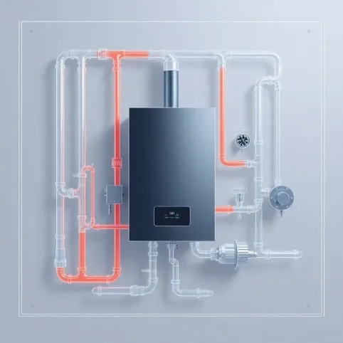 schemat instalacji co w układzie zamkniętym