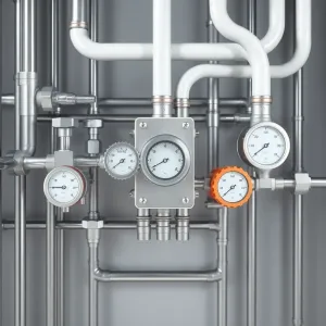 schemat instalacji co z rozdzielaczem