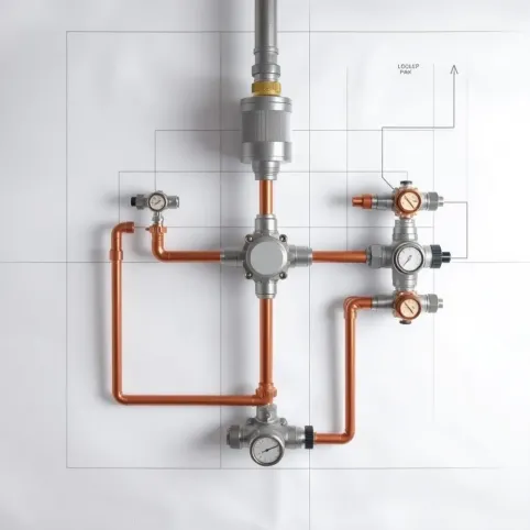 Schemat podłączenia podłogówki z grzejnika