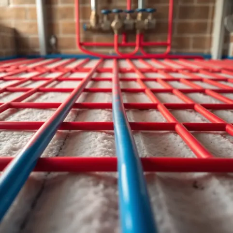 System ogrzewania podłogowego wodnego
