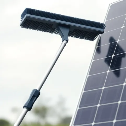 Szczotka teleskopowa do mycia paneli