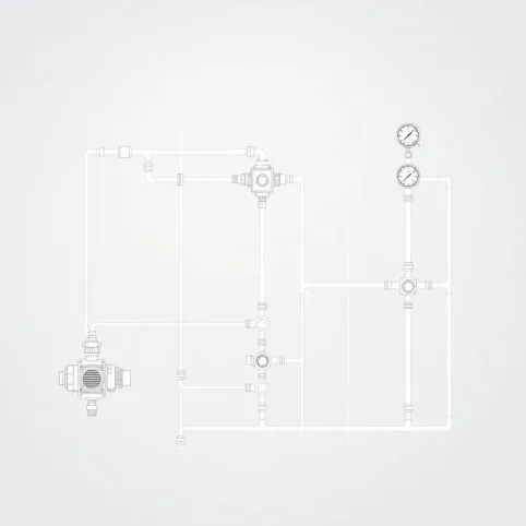 Układ mieszający do ogrzewania podłogowego schemat