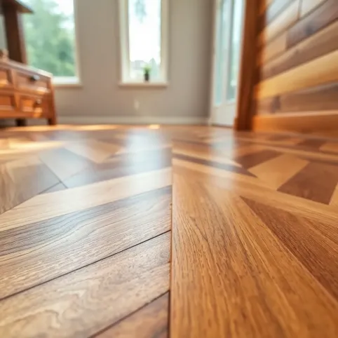 Układanie paneli w jodełkę