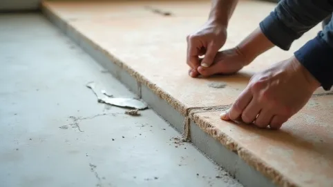 Układanie styropianu na nierównym chudziaku