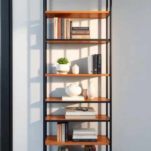 Wąski regał na książki