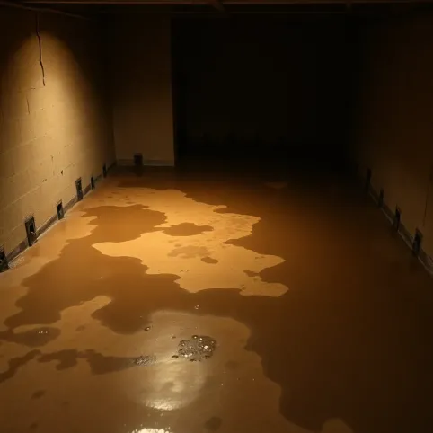 Wilgotna posadzka w piwnicy