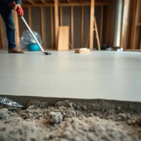 Wylewanie posadzki w domu