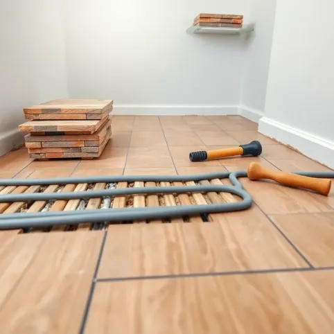 Wymiana płytek na ogrzewaniu podłogowym