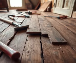 Wymiana podłogi drewnianej w starym domu cena