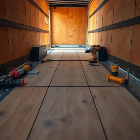 Wymiana podłogi w naczepie koszt