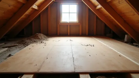 Wyrównanie podłogi na strychu