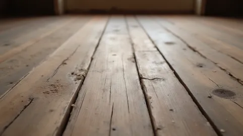 Wyrównanie starej podłogi drewnianej