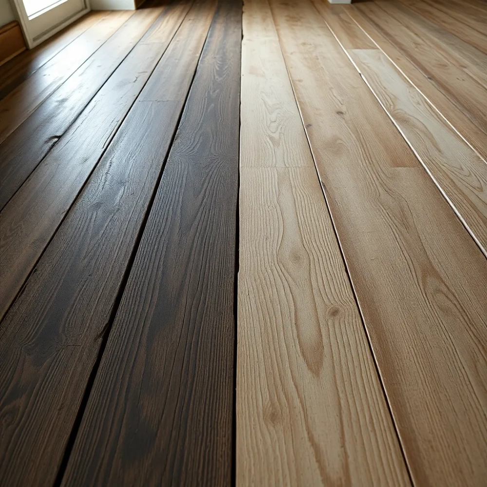 Starą podłoga z desek renowacja