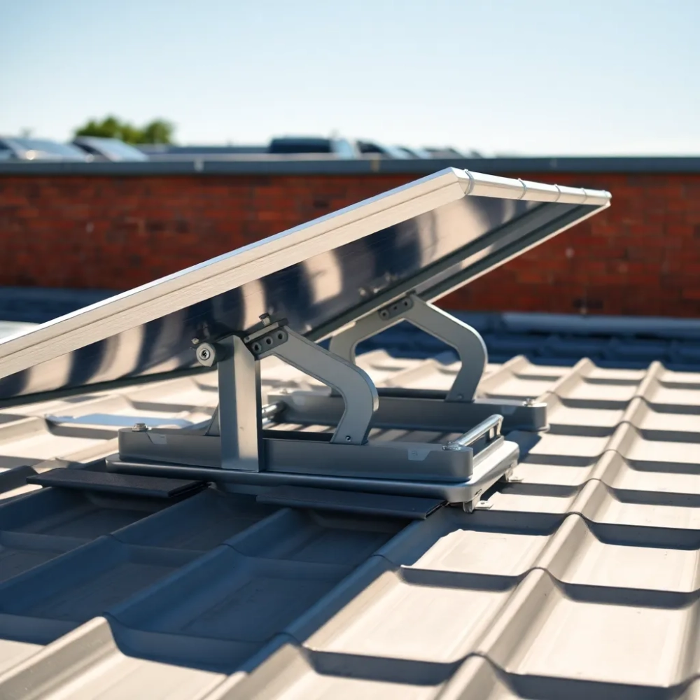 Stelaż do paneli fotowoltaicznych na dachu płaskim cena