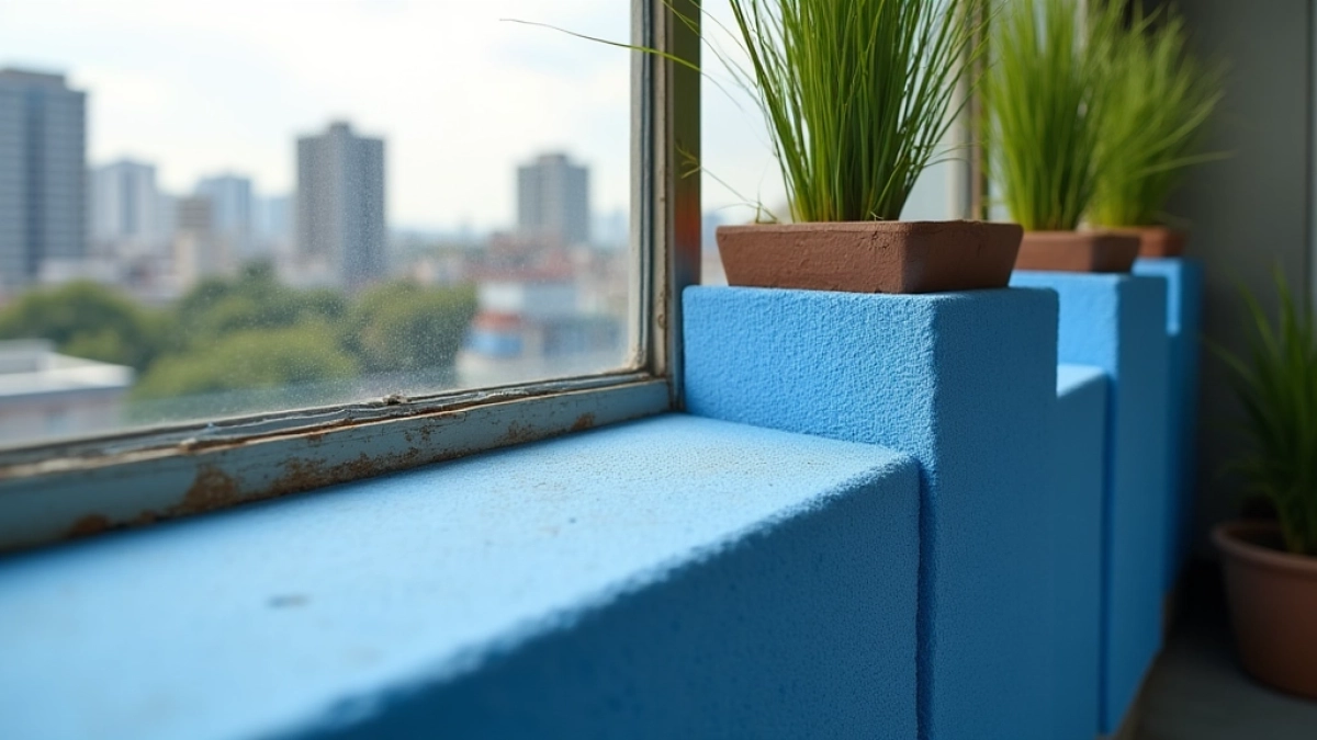 styrodur na balkonie