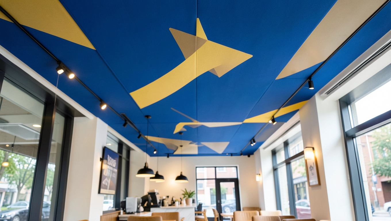 Sufit napinany a wizerunek marki w lokalu