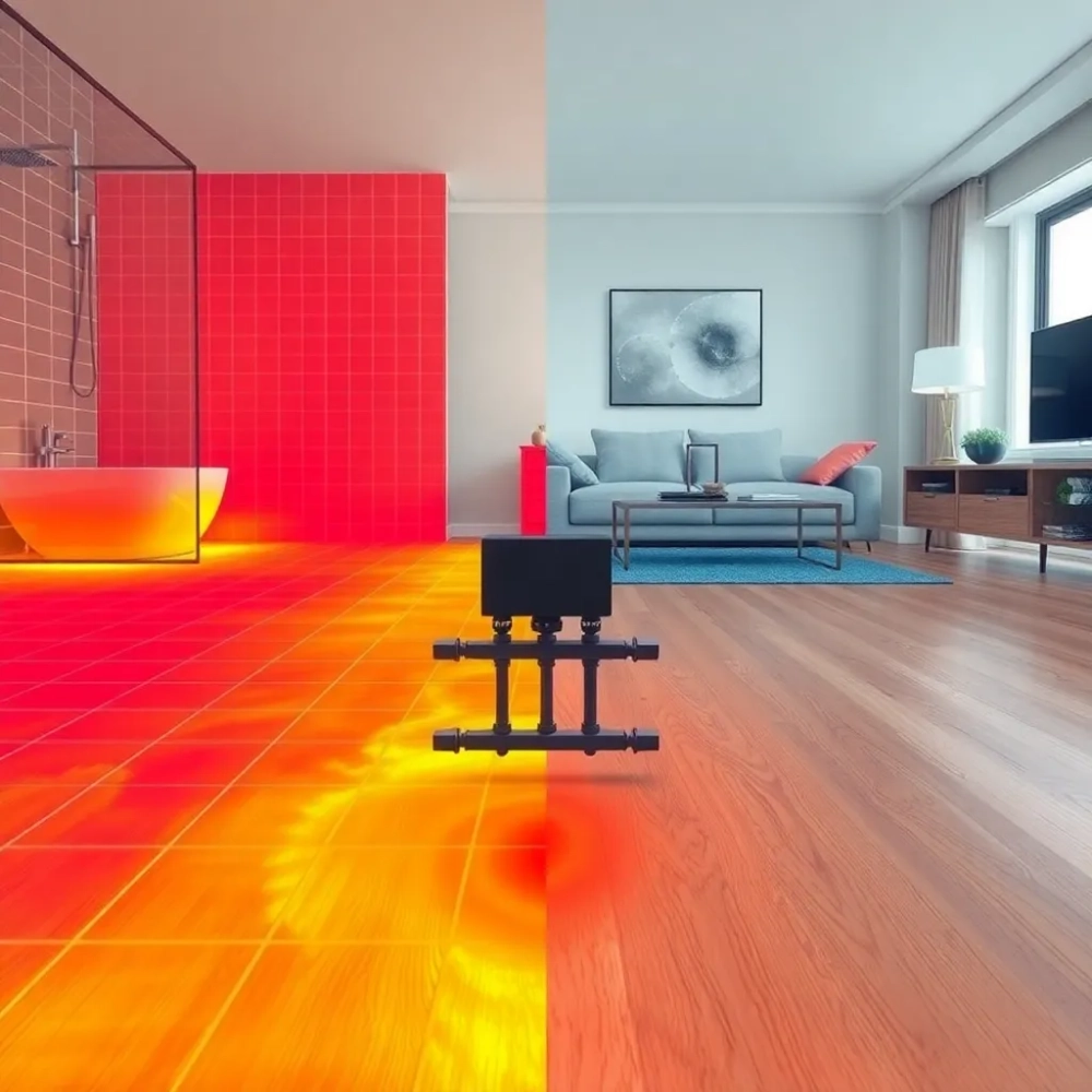 Temperatura zasilania podłogówki a temperatura podłogi