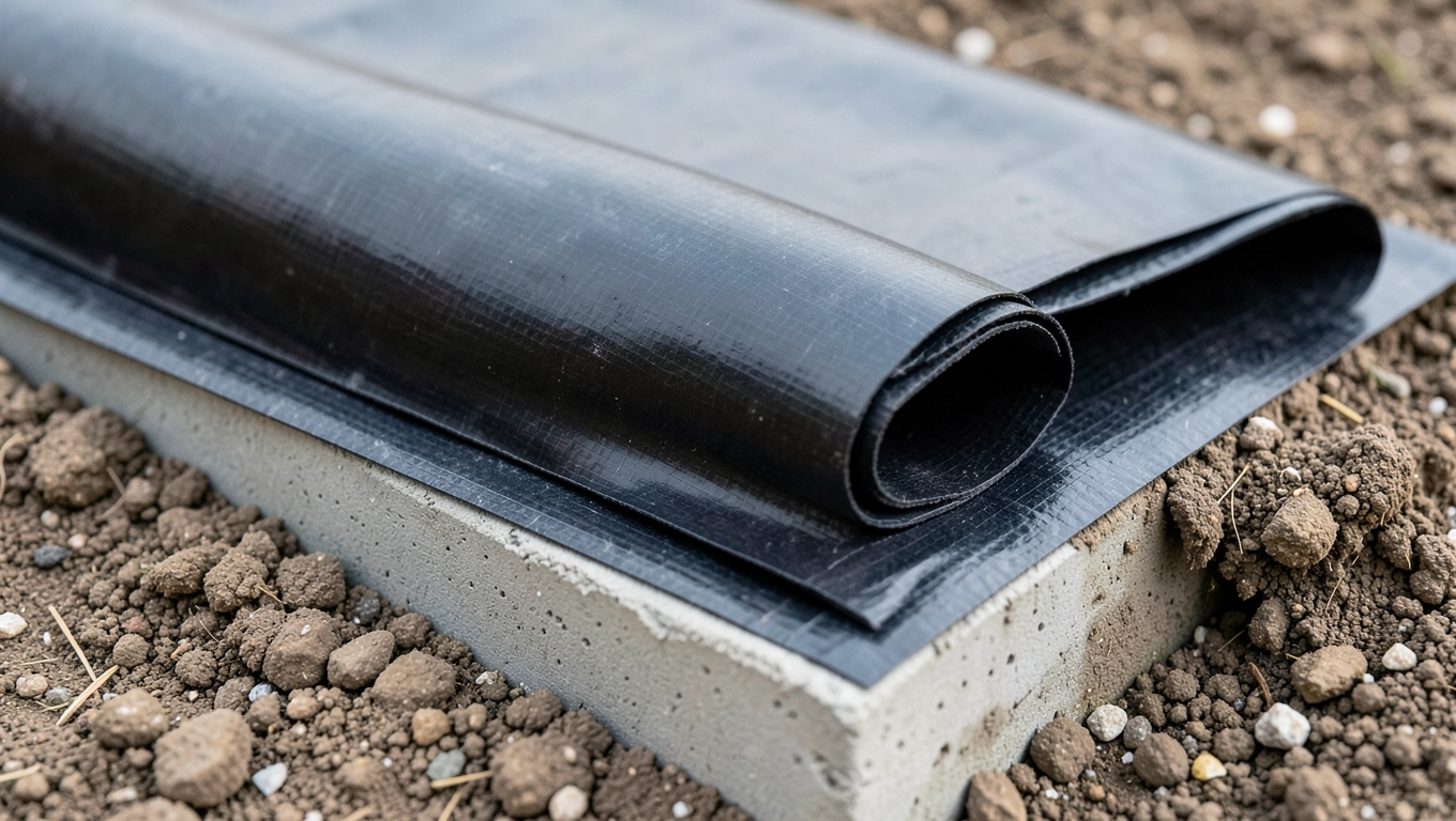 Układanie folii izolacyjnej pod chudziaka