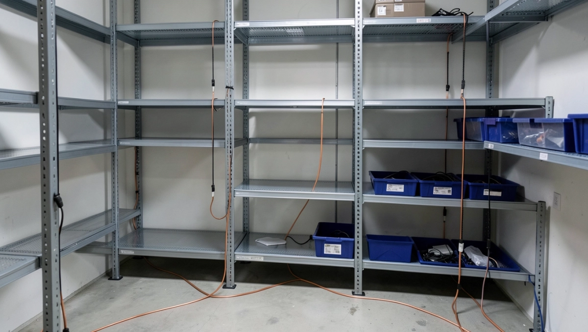 Uziemienie regałów magazynowych