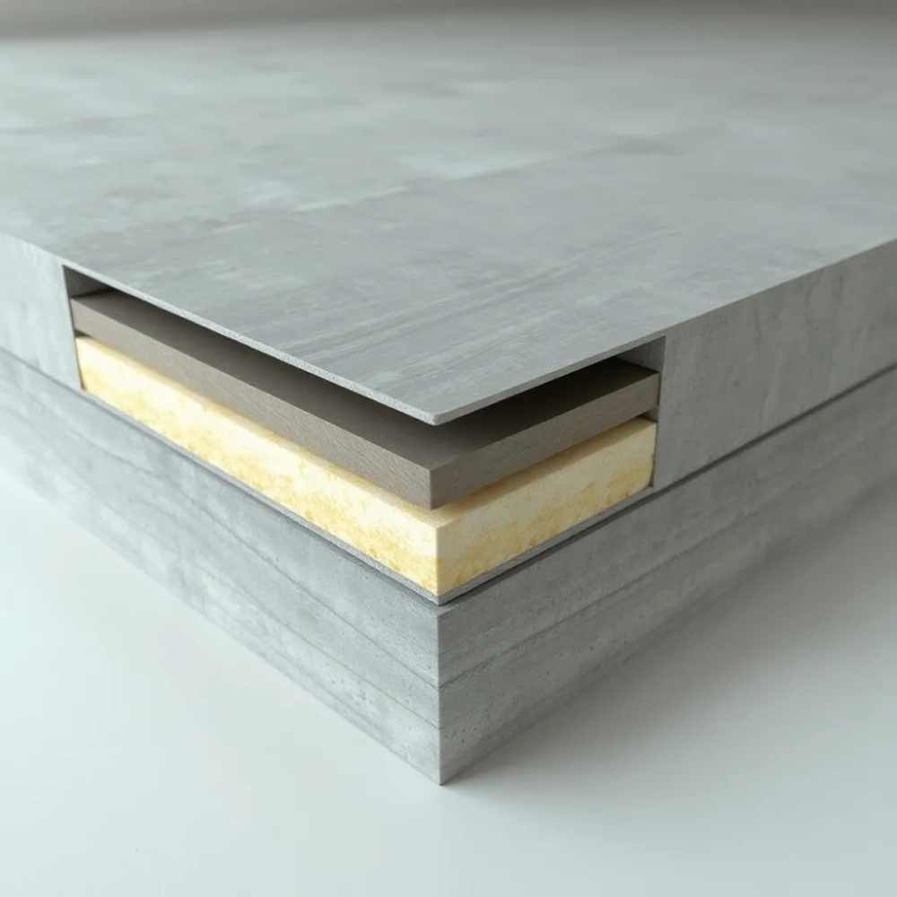 Warstwy podłogi na stropie żelbetowym