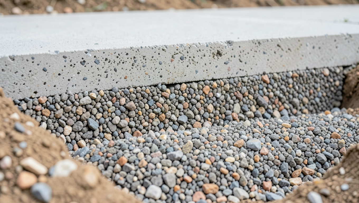 Warstwy podsypki pod chudziaka: 10-15 cm