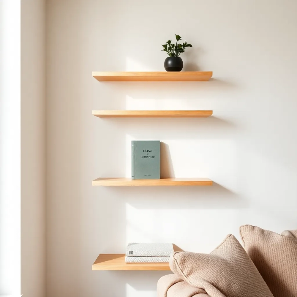 Wąski regał do salonu