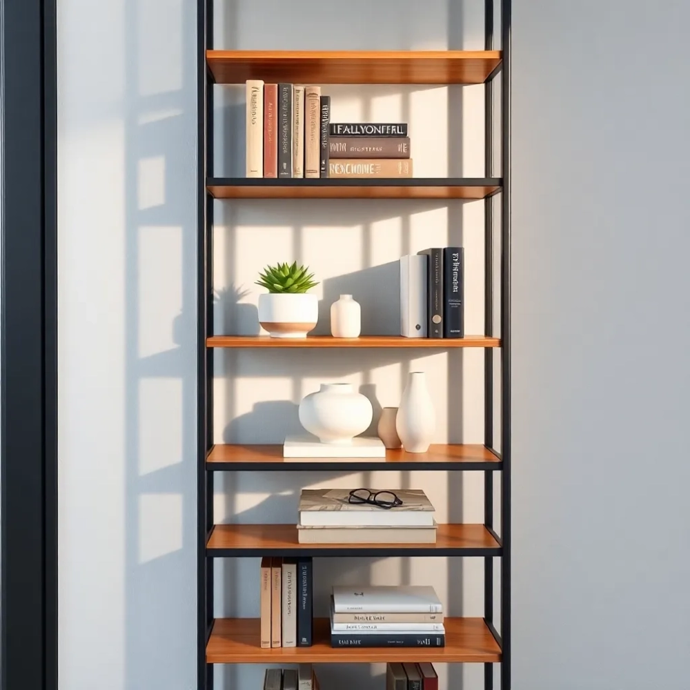 Wąski regał na książki