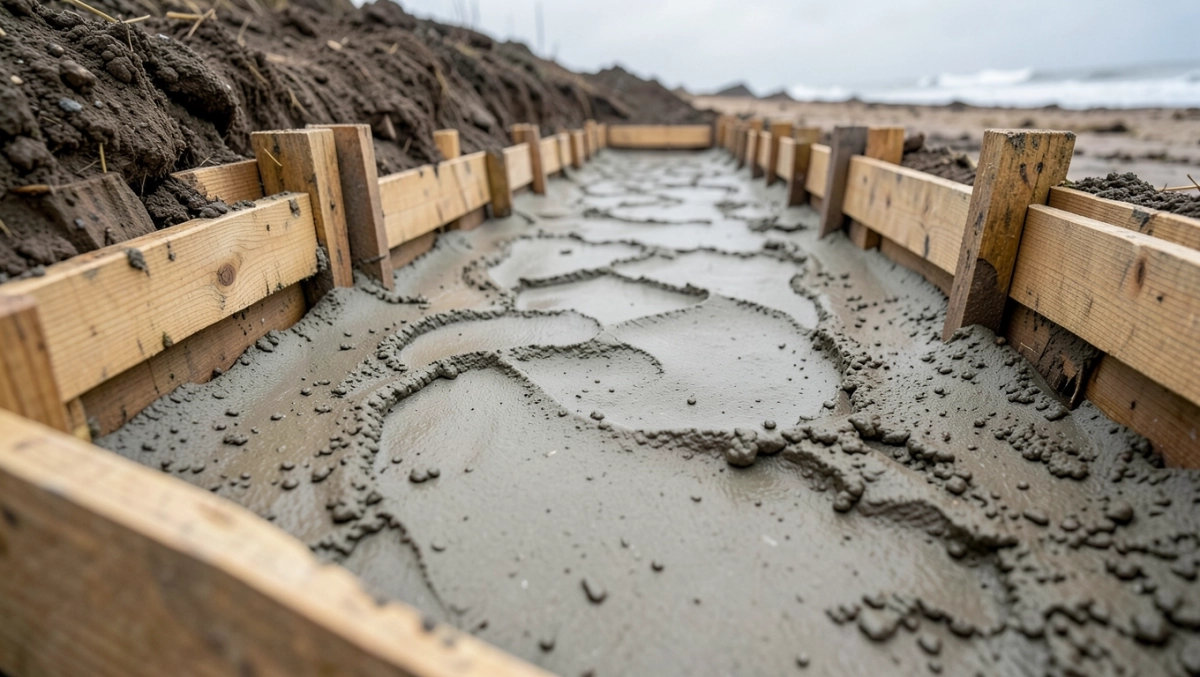 Wylewanie chudziaka pod ławy