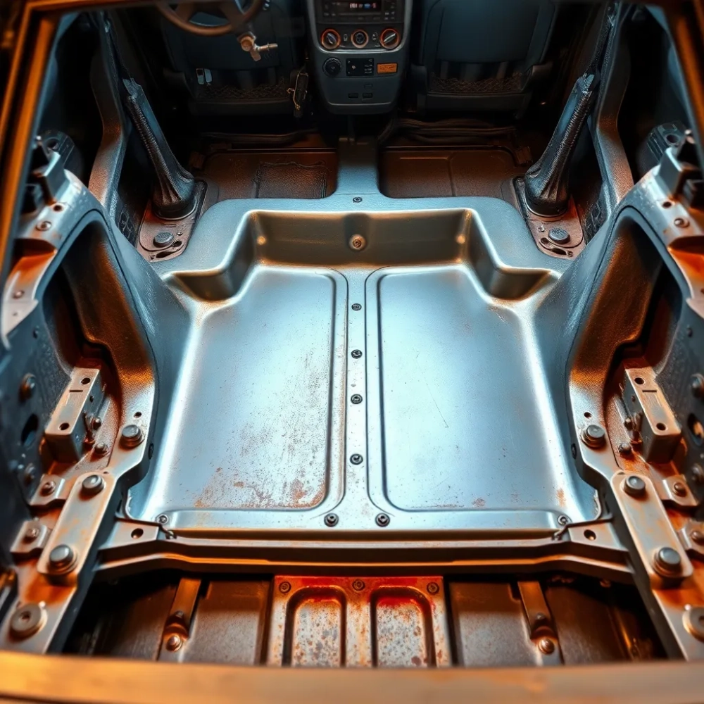 Wymiana podłogi w samochodzie