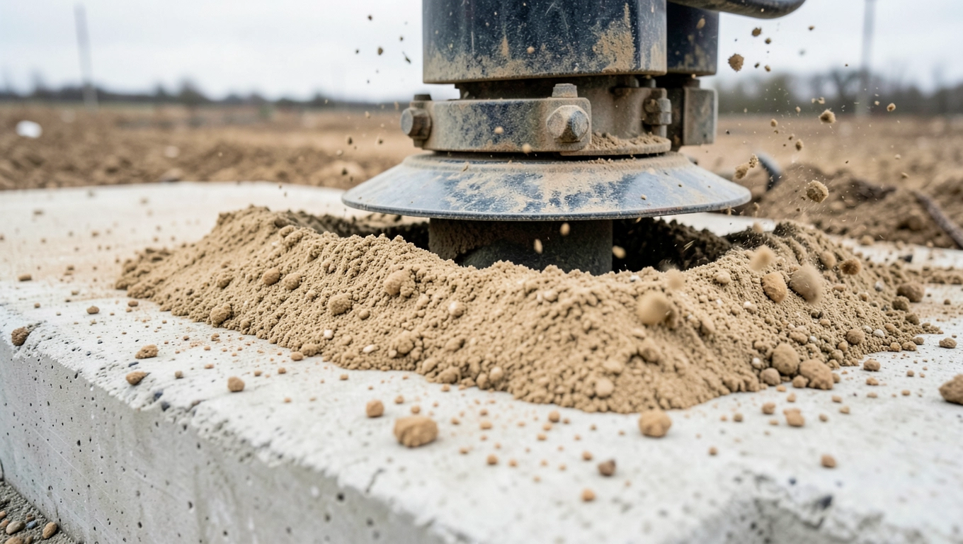 Zagęszczanie piasku pod chudziaka