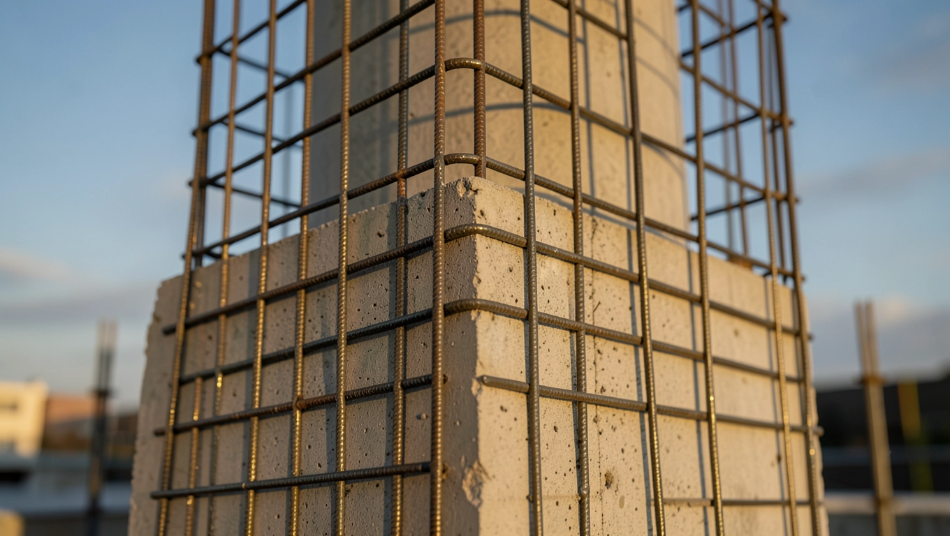 Zbrojenie i ochrona antykorozyjna stopy pod komin