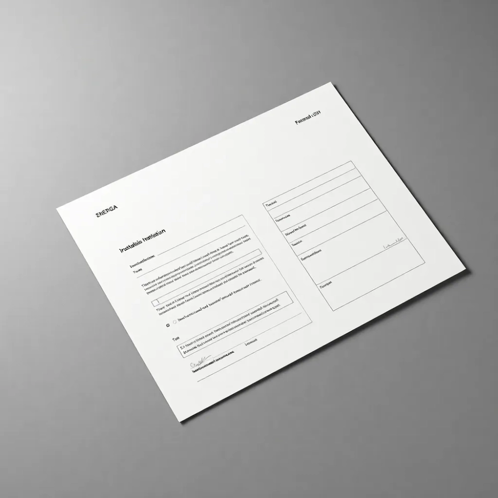 Zgłoszenie instalacji fotowoltaicznej ENERGA wzór