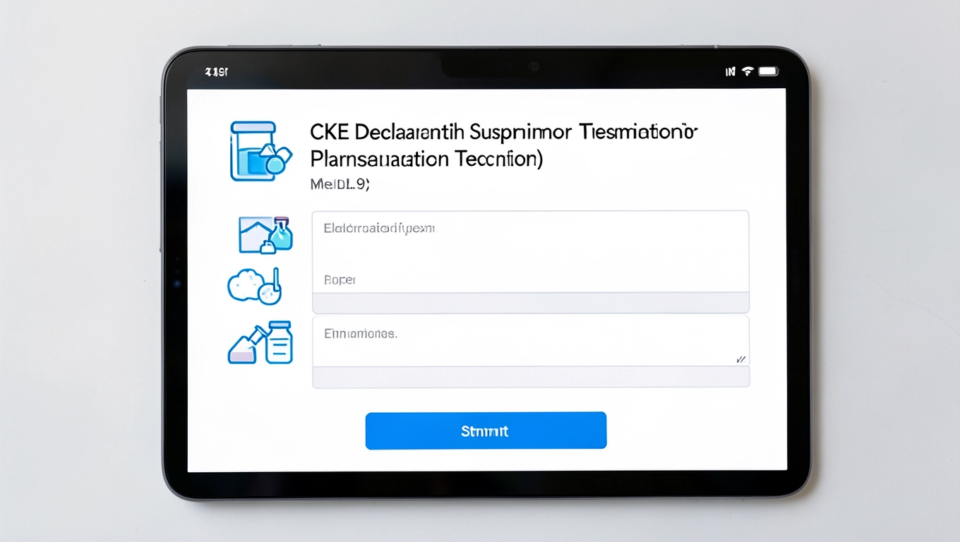 Zgłoszenie Online Deklaracji CKE Technik Farmaceutyczny